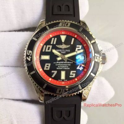 Swiss Replica Breitling SuperOcean Abyss Watch 42mm SS Red Inner